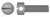 M3-0.5 X 10mm DIN 404, Metric, Capstan Screws, Slotted Drive, Steel