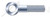 M10-1.5 X 60mm DIN 444 Type B, Metric, Precision Swing Eye Bolts, Part Thread, Steel, Zinc Plated