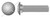 3/8"-16 X 2-1/4" Carriage Bolts, Round Head, Square Neck, Grade 5 Steel, Hot Dip Galvanized