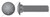 3/8"-16 X 1-1/4" Carriage Bolts, Round Head, Square Neck, Full Thread, Grade 8 Steel