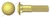 M6-1.0 X 60mm DIN 603 / ISO 8677, Metric, Carriage Bolts, Round Head, Square Neck, Brass