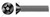 #10-24 X 1-1/4" Machine Screws, Flat Countersunk Head Tamper-Resistant Torx Plus(r) Pin Drive, Alloy Steel