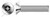 M6-1.0 X 25mm Machine Screws, Metric, Flat Countersunk Head Tamper-Resistant Hex Socket Pin Drive, Stainless Steel, Includes Driver Bit