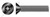 #10-32 X 5/8" Security Machine Screws, Flat Countersunk Head Tamper Resistant Hex Socket Pin Drive, Alloy Steel, Includes Driver Bit