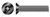 #12-24 X 1/2" Security Machine Screws, Flat Countersunk Undercut Head Tamper Resistant Hex Socket Pin Drive, Alloy Steel, Includes Driver Bit