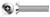 #12-24 X 1/2" Machine Screws, Flat Countersunk Undercut Head Tamper-Resistant Hex Socket Pin Drive, Stainless Steel, Includes Driver Bit