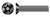 #10-24 X 1/4" Machine Screws, Flat Countersunk Undercut Head Tamper-Resistant Torx Plus(r) Pin Drive, Alloy Steel