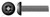 #8-32 X 2" Security Machine Screws, Button Head Tamper Resistant Hex Socket Pin Drive, Alloy Steel, Includes Driver Bit