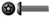 #10-24 X 1" Machine Screws, Button Head Tamper-Resistant Torx Plus(r) Pin Drive, Alloy Steel
