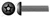#8-32 X 3/8" Machine Screws, Button Head Tamper-Resistant Torx Plus(r) Pin Drive, Alloy Steel