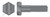 M16-2.0 X 70mm DIN 6914 / ISO 7412 / EN 14399-4, Metric, Heavy Structural Hex Bolts, Class 10.9 Steel, Plain