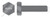 7/8"-9 X 2" Heavy Structural Hex Bolts, Full Thread, ASTM A490 Type 1, Steel