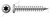 M5 X 60mm Particle Board Screws, Metric, Pan 6Lobe Torx(r) Drive, Full Thread, A4 Stainless Steel, Art. 9045