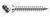 M6 X 35mm Particle Board Screws, Metric, Flat Pozidriv Type Z, Full Thread, A2 Stainless Steel, Art. 9050