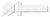 M4-0.7 X 10mm DIN 933, Metric, Hex Head Cap Screws Bolts, Full Thread, PTFE White