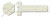 M10-1.5 X 16mm DIN 933, Metric, Hex Head Cap Screws Bolts, Slotted Drive, Full Thread, Nylon 6/6