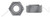 M14-2.0 DIN 929, Metric, Weld Nuts Hex, Steel