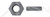 M36-4.0 DIN 439B, Metric, Hex Jam Thin Nuts, Class 4 Steel, Plain