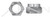 1/4"-28 Flex Type Lock Nuts, Light Hex, Full Height, Steel, Cadmium Plated and Waxed