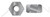 1-1/4"-7 Hex Heavy Nuts, Steel, Hot Dip Galvanized