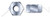 3/8"-24 Hex Heavy Nuts, Steel, Zinc Plated