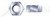 9/16"-12 Hex Finished Nuts, Steel, Zinc Plated