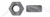 7/16"-20 Light Automotive Nuts, Steel