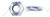 9/16"-12 Hex Jam Thin Nuts, Grade 5 Steel, Zinc