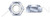 1"-8 Hex Nylon Insert Stop Lock Nuts, NTU Heavy Thin Series, Steel, Zinc Plated