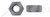 1-1/8"-12 Hex Finished Nuts, Hot Formed, Steel, Plain