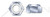 5/8"-18, THK=3/4", A/F=15/16" Hex Nylon Insert Stop Lock Nuts, NM and NE Series, Steel, Zinc Plated
