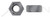1-1/2"-6 Hex Finished Nuts, Hot Formed, Grade 5 Steel, Plain