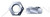 1"-14 Prevailing Torque Hex Lock Nuts, Grade C, Steel, Zinc Plated and Waxed