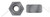 7/8"-9 Hex Heavy Nuts, Grade C Steel, Plain, ASTM A563