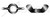 #10-24 Wing Nuts, Type "A", Cold Formed, Full Body, Steel, Black Oxide