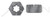 1-1/4"-7 Slotted Hex Nuts, Hot Formed, Steel
