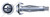 1/8" X 1" Hollow Wall Anchors, Drive Style Point, Extra Short, Pan Head Phillips/Slot Combo Drive, Steel, Zinc Plated