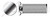 #6-32 X 3/4" Self-Clinching Studs, Flush Head Self-Clinching Studs, Full Thread, AISI 303 Stainless Steel (18-8)