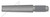 M6 X 50mm DIN 7977 / ISO 8737, Metric, Externally Threaded Tapered Pin, AISI 12L13 Steel