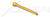 3/16" X 1-1/4" Standard Cotter Pins, Extended Prong, Chisel Point, Steel, Yellow Zinc