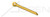 3/64" X 1/4" Standard Cotter Pins, Extended Prong, Chisel Point, Steel, Yellow Zinc