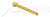 3/8" X 6" Standard Cotter Pins, Extended Prong, Chisel Point, Steel, Yellow Zinc