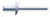 3/16", Grip=0.75"-1.0" Blind Rivets, Steel Body / Steel Pin, Dome Head