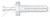 #10 X 3/4" Drive Pin Rivets, Nylon Body / Nylon Pin, Round Head, White Nylon