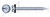 #8-15 X 3/4" Self-Piercing Screws, Hex Slotted Indented Washer Head, with Bonded Sealing Washer, Steel, Zinc Plated