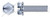 #10-32 X 1/2" SEMS External Tooth Washer Machine Screws, Hex Slotted, Steel, Zinc Plated and Baked