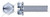 #4-40 X 1/4" SEMS External Tooth Washer Machine Screws, Hex Slotted, Steel, Zinc Plated and Baked