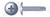 1/4"-20 X 1" Thread-Cutting Screws, Type "1", Truss Phillips Drive, Steel, Zinc Plated and Baked