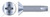 #10-24 X 1-1/2" Thread-Cutting Screws, Type "23", Flat Head Phillips Drive, Steel, Zinc Plated and Baked