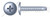 #8 X 3/8" Thread-Cutting Screws, Type "25", Truss Phillips Drive, Steel, Zinc Plated and Baked